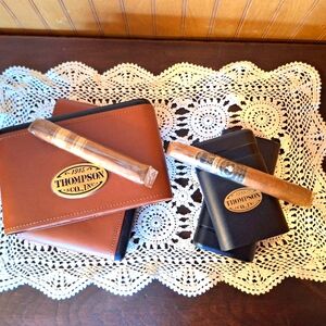 1925 Thompson Co Inc. Travel Cigar Cases (2)